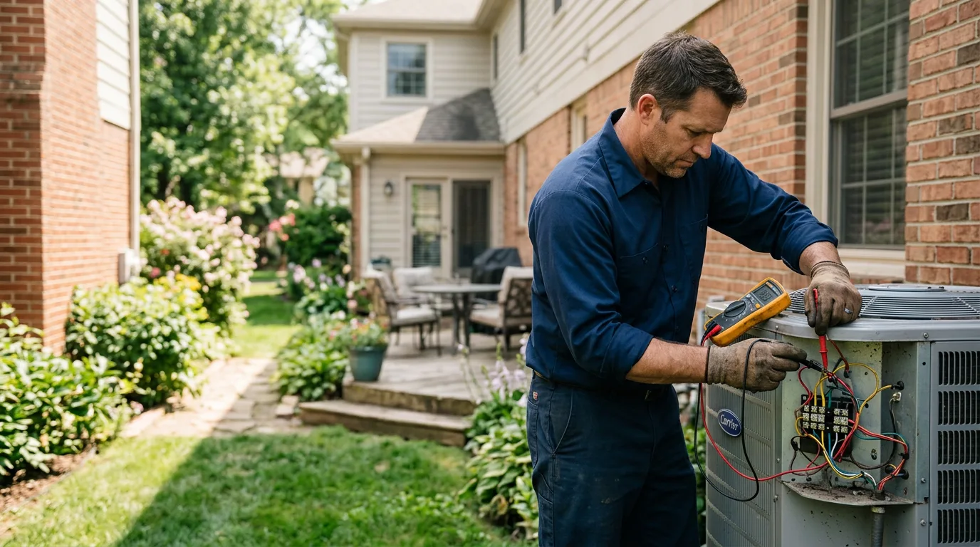 HVAC technician working near Westborough, MA